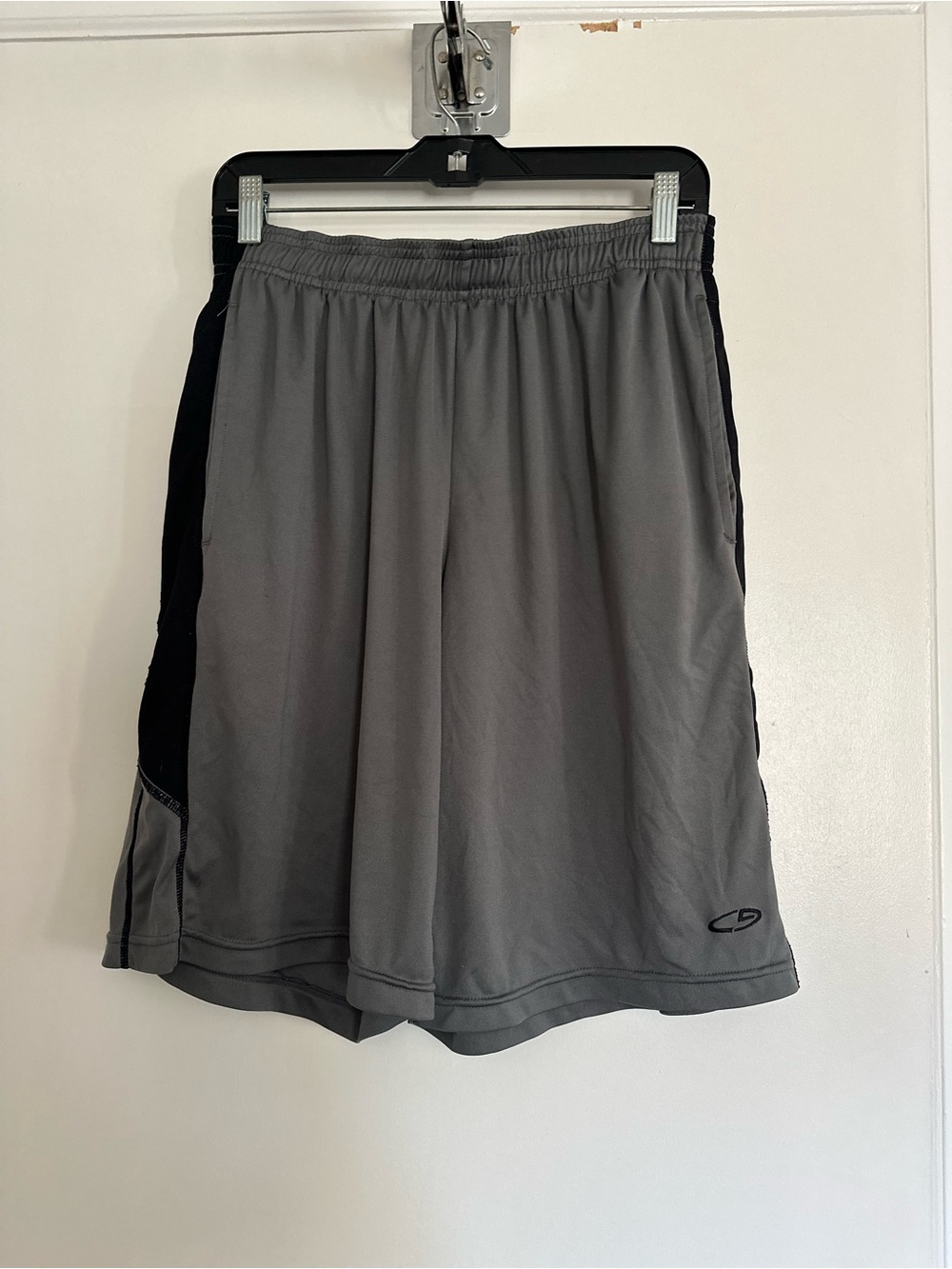 Champion Sz:M lightweight Gray Black athletic Streetwear Basketball Shorts